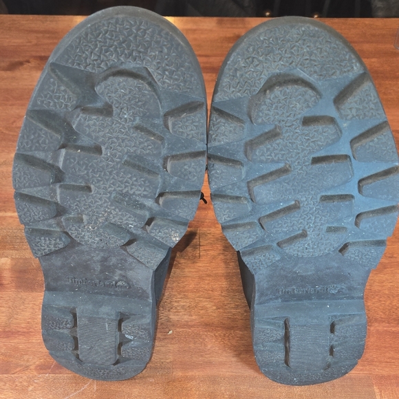 Timberland Black and Tan Leather Footwear